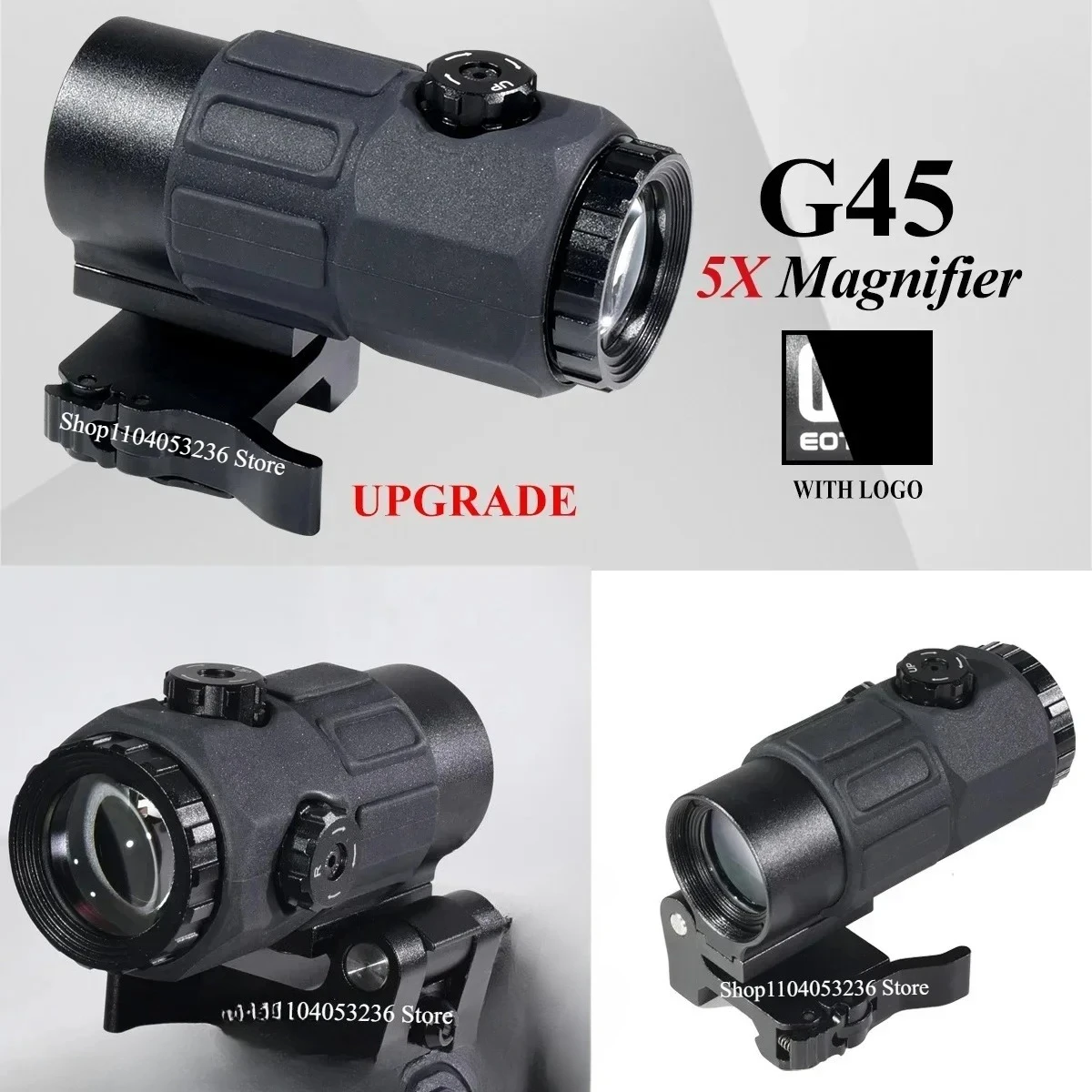 Tactical E*t*ch G33 G43 G45 Sight Fixed 3X 5X Magnifier Scope with Quick Disassembly and Flipping for Hunting Collimator