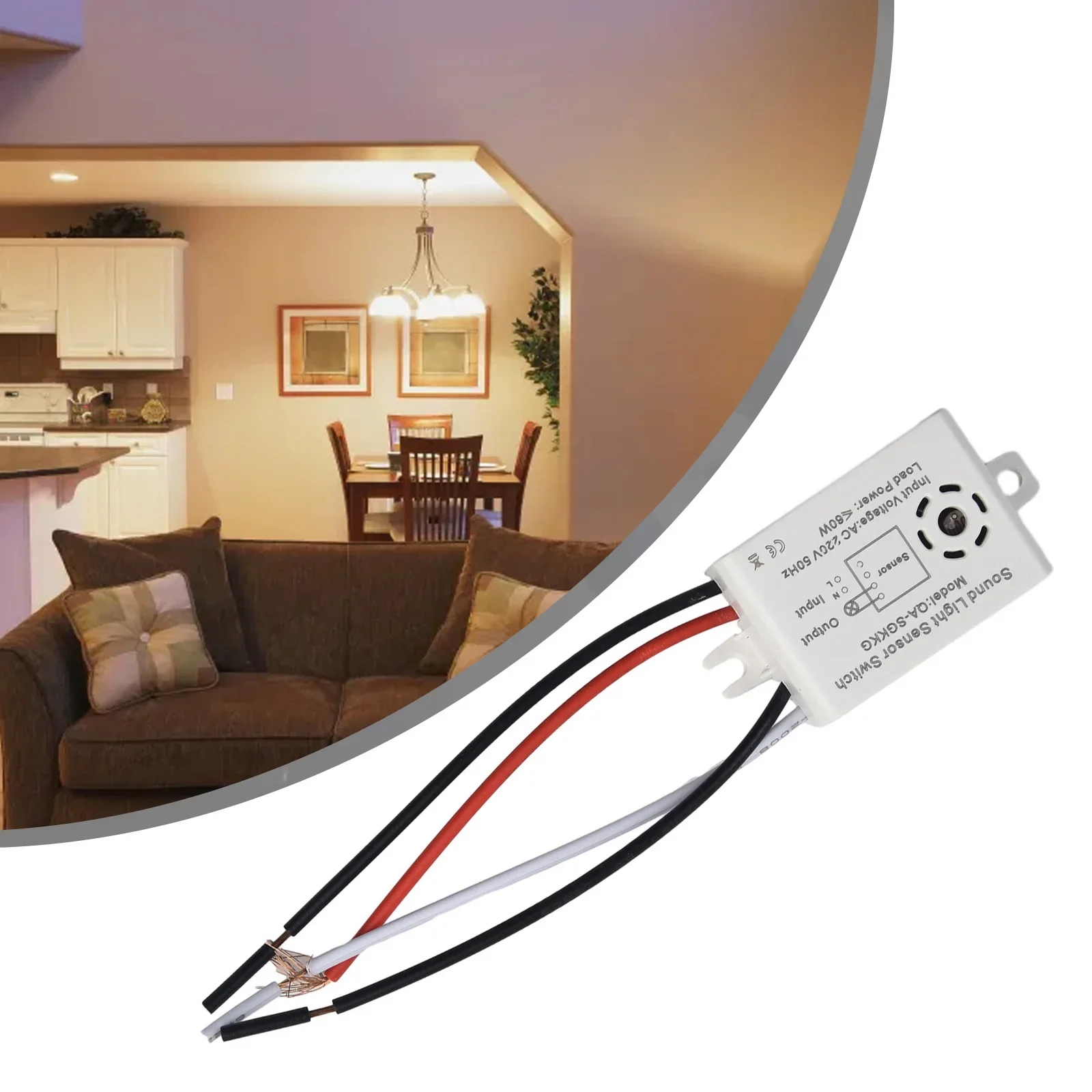 

Fine Workmanship Sound Sensor Switch Stable Performance Voice Control Sensor Switch For Integrated Lights And LED Lights