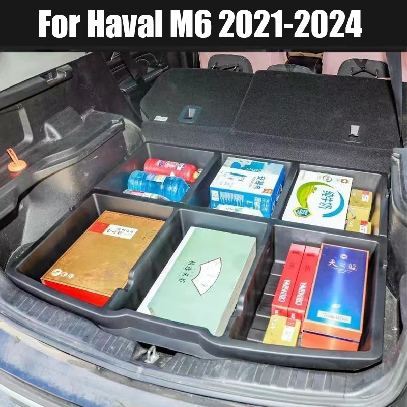 For Haval M6 PLUS 2021 2022 2023 ABS material trunk storage box waterproof sorting box