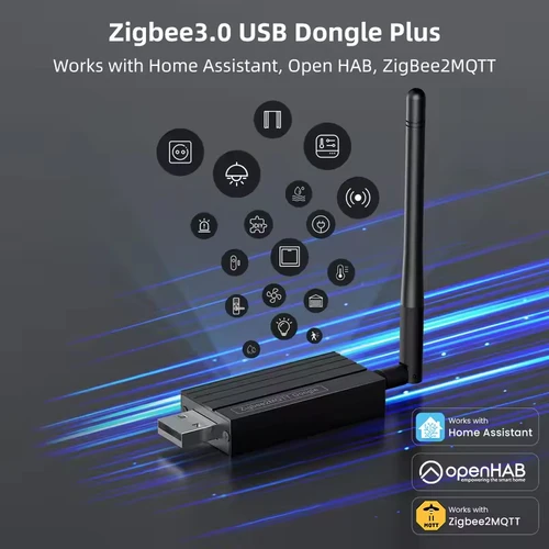 Imagen 2 del producto Tuya ZigBee 3,0 USB Dongle Plus-E concentrador inalámbrico de código abierto para asistente doméstico OpenHAB Zigbee2MQTT ZHA USB Gateway Dongle Stick