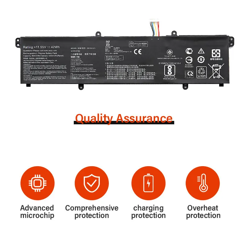 B31n1911 C31n1911 Laptop Batterij Compatibel Voor Asus Notebook X Vivobook Flip 14 Tm420ia M413 F413 K413 Serie 0b200-03580000