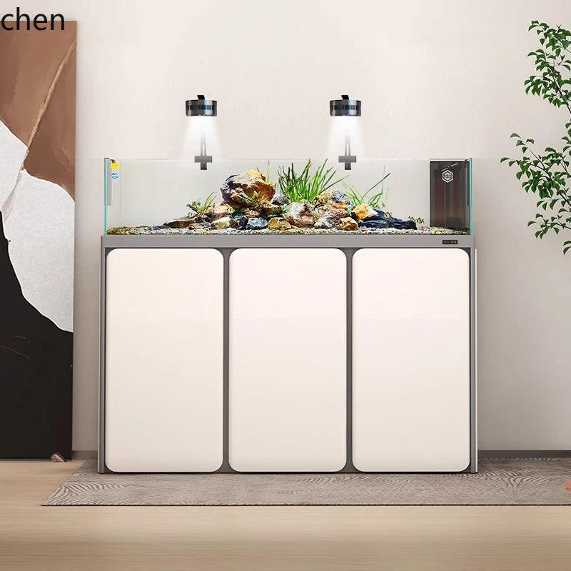 

LXC Ultra-clear Stream Tank Living Room Original Ecological Landscaping Bottom Filter Aquarium