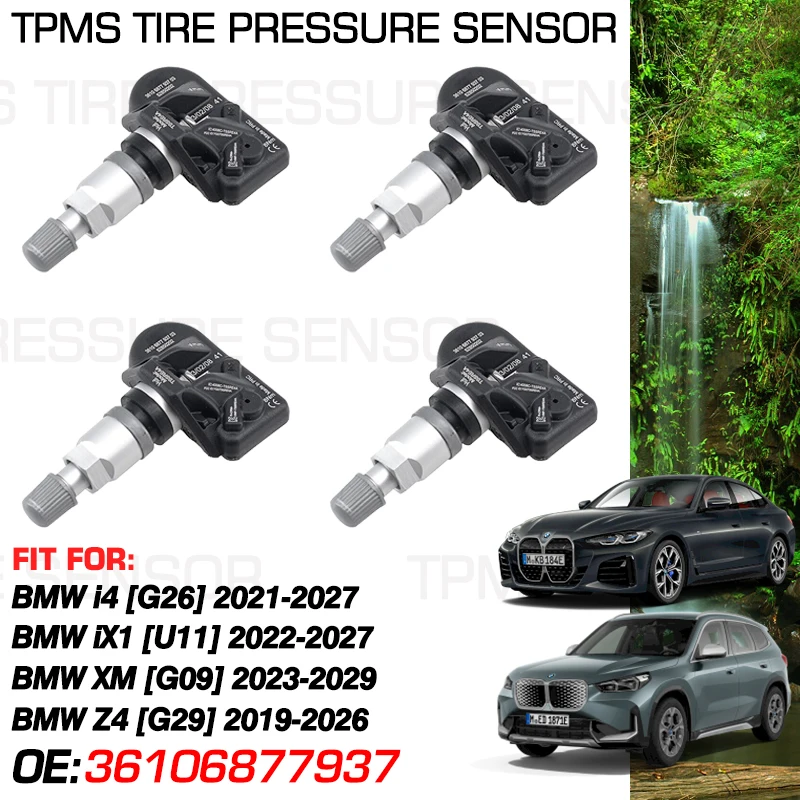 

For BMW i4 G26 2021-2027 BMW iX1 U11 2022-2027 BMW XM G09 2023-2029 BMW Z4 2019-2026 433 MHz Tire Pressure Monitor 36106877937