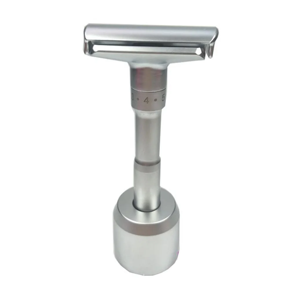 Scheermes Stand Base Man's Shave Scheermeshouder Veiligheidsscheermesbasis Accessoire (zilver) scheerapparaathouder scheermeshouder