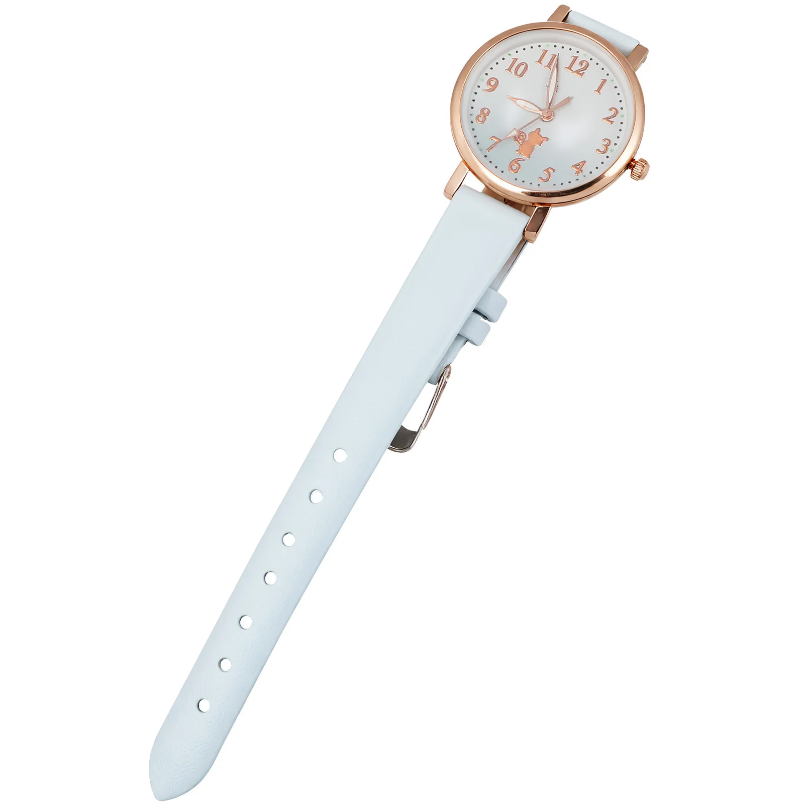 ساعة مضيئة للفتيات سهلة القراءة بمينا قابل للتعديل وحزام مريح كاجوال للأطفال وساعة يد للأطفال #1