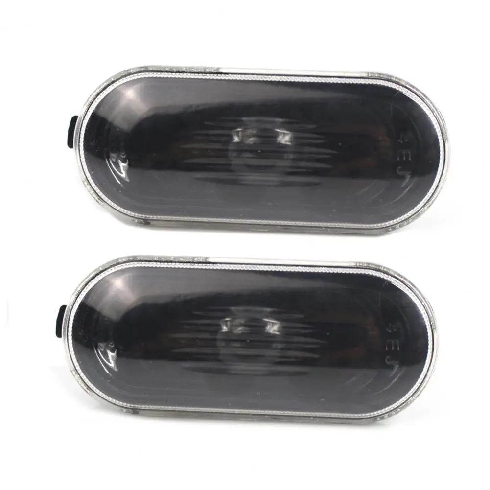 2Pcs Side Marker Light Housing Accessory Replacement Oval External Warning Clearance Lamp Bezel 1J0949117 for VW Bora Golf 4 MK4