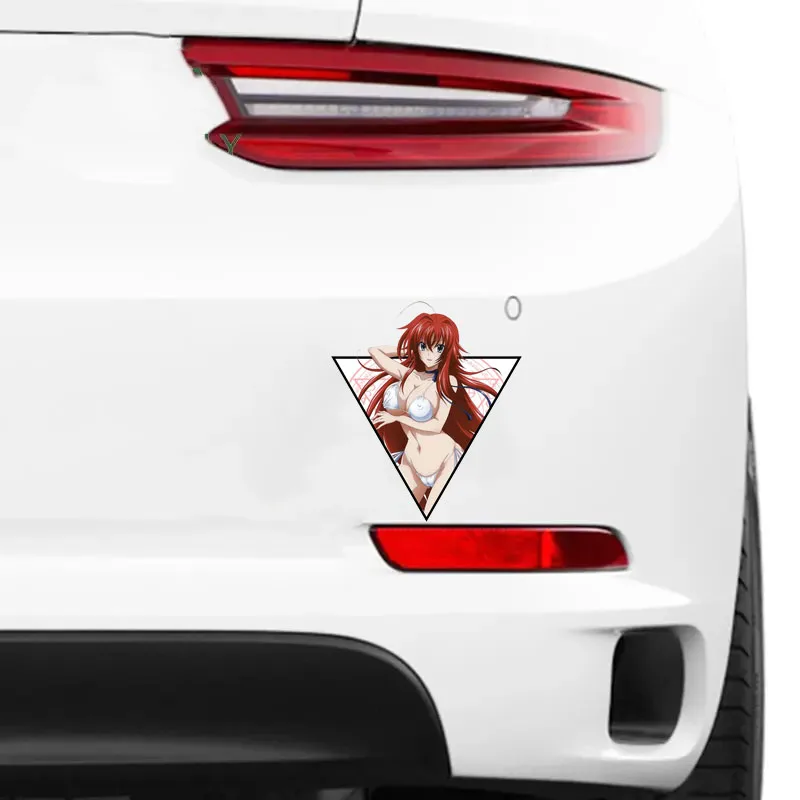 Sexy Anime Rias Gremory Car Stickers Sunscreen  Scratch-Proof Vinyl Auto Decals PVC Wholesale