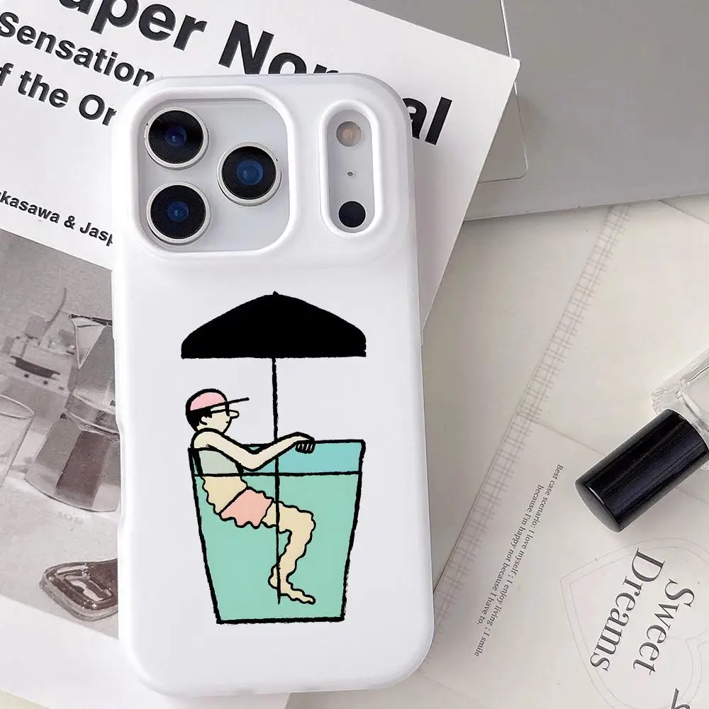 Art Funny Aesthetic J-Jean Jullien Phone Case For IPhone 17 16 15 14 13 12 11 Pro Max Plus Mini Case Clear Jelly Soft Cover