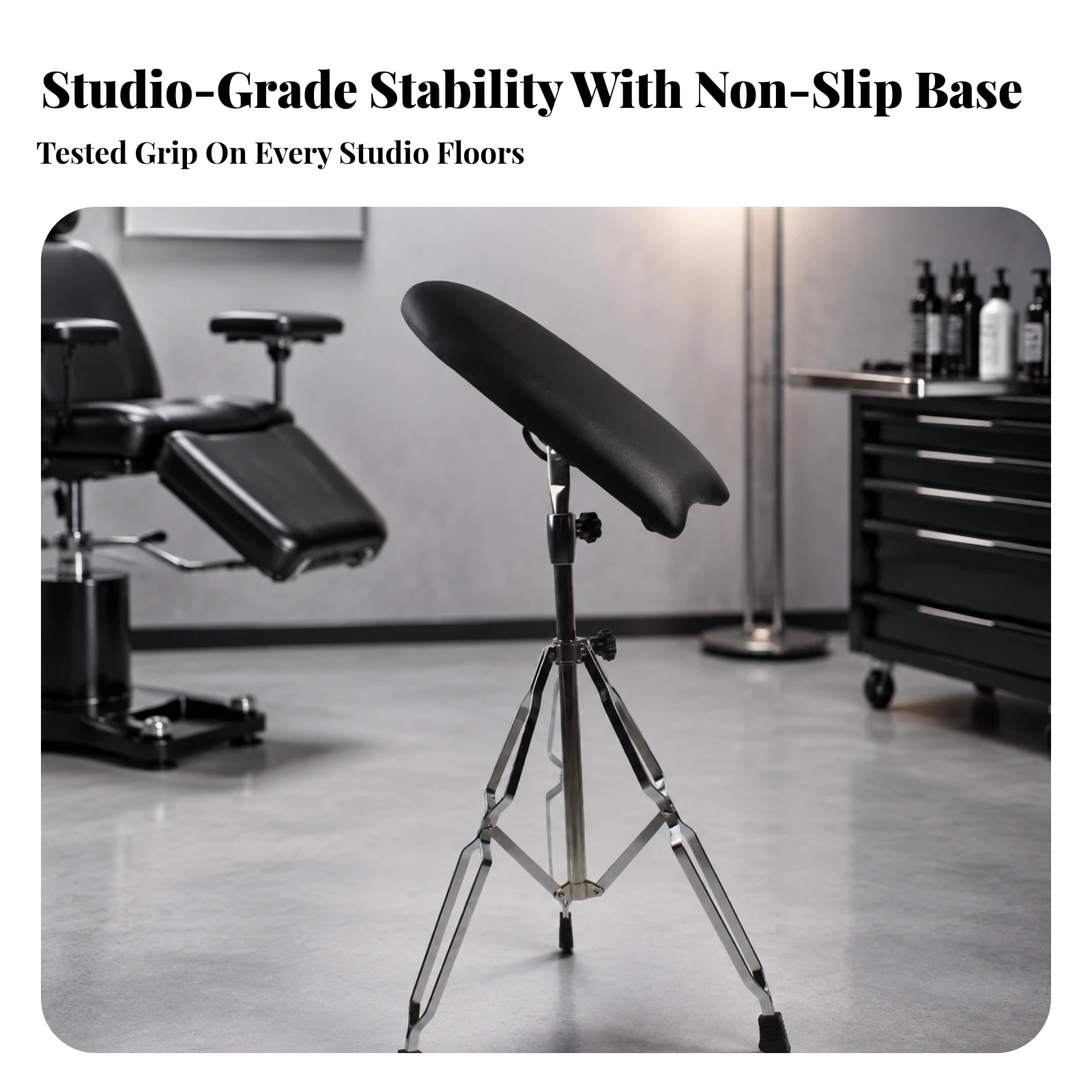 Tattoo Armrest Stand with Padded Cushion Heavy-Duty Tattoo Armrest Furniture Soft for Beauty Technicians