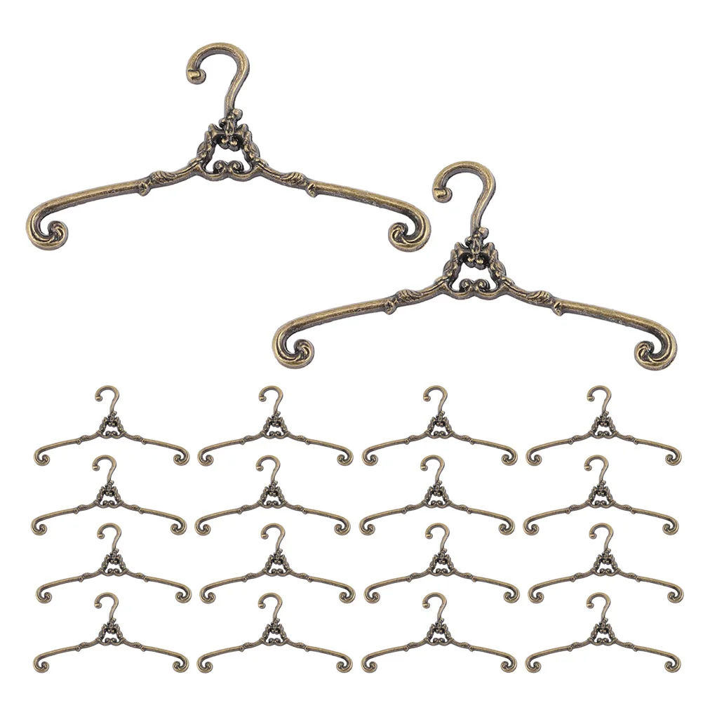 30개 미니어처 옷걸이 합금 인형집 옷 보관 전시 액세서리 미니 옷걸이 옷걸이대