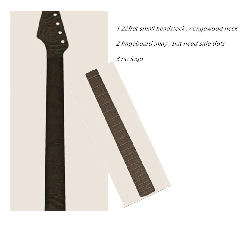 extra fee for customize 22frets wenge wood neck no inlay no logo