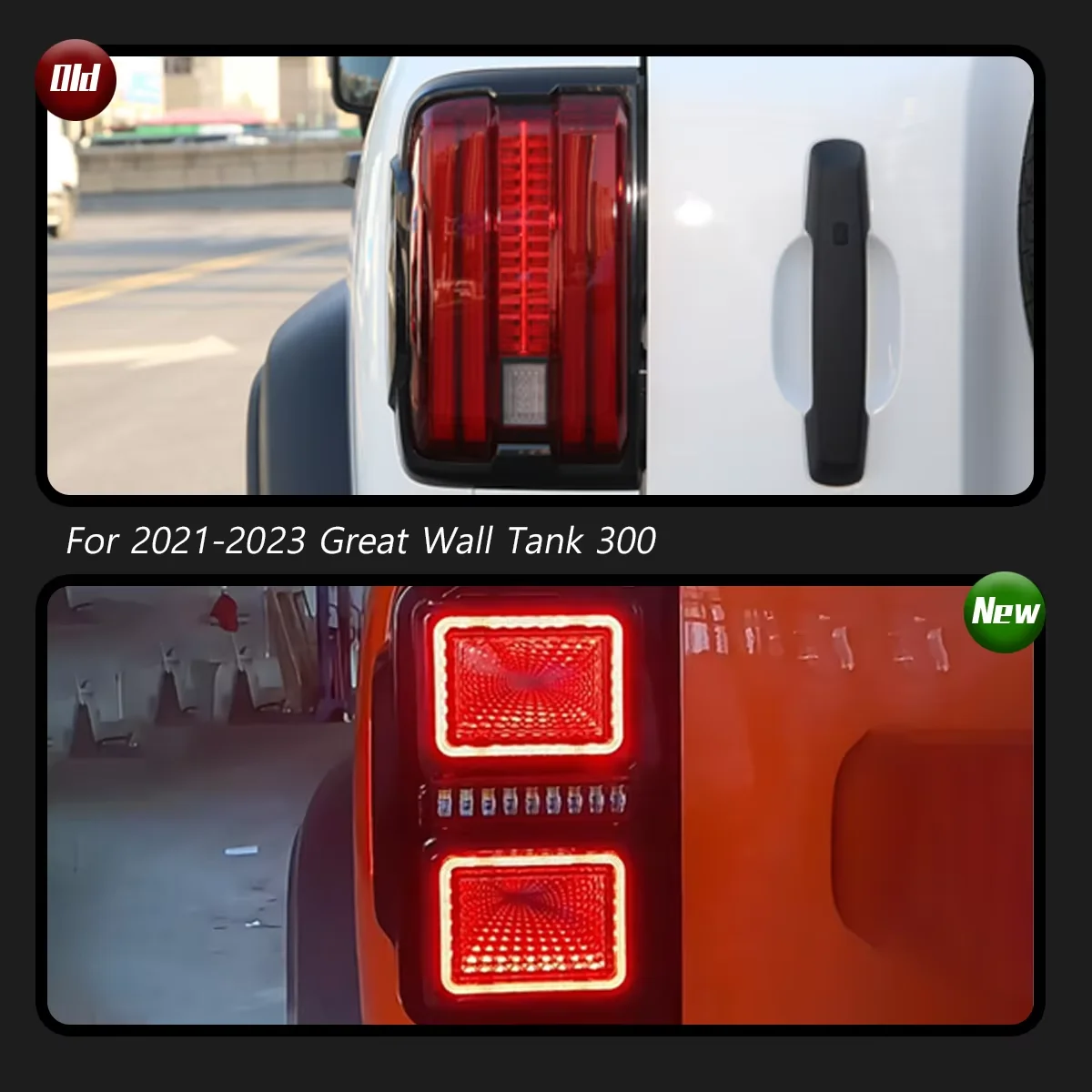 TYPY Car Lights for Great Wall Tank 300 2021-2023 Taillight LED Projetor Tail Lamp Daytime Running Light Automotive Accessories