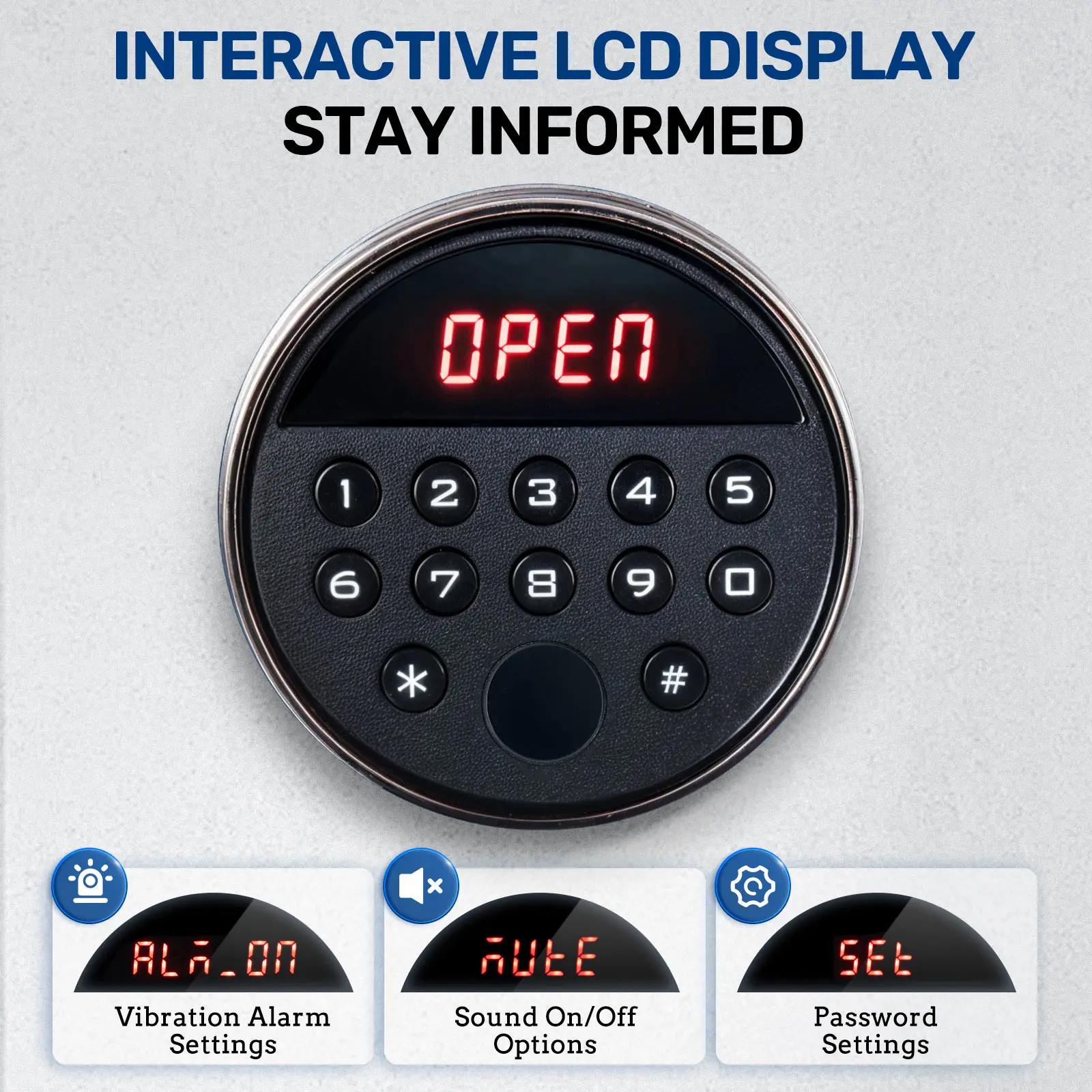 SE0107 6 Rifles Gun Safe Rifle Safe W/ Fingerprint and Digital Keypad Lock  Gun Storage Cabinet W/ Built-in Storage Locker