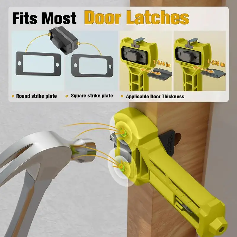 

Door Latch Mortise Tool Portable Precise Multifunctional Install Equipment Accurate Professional Installation Chiseling And