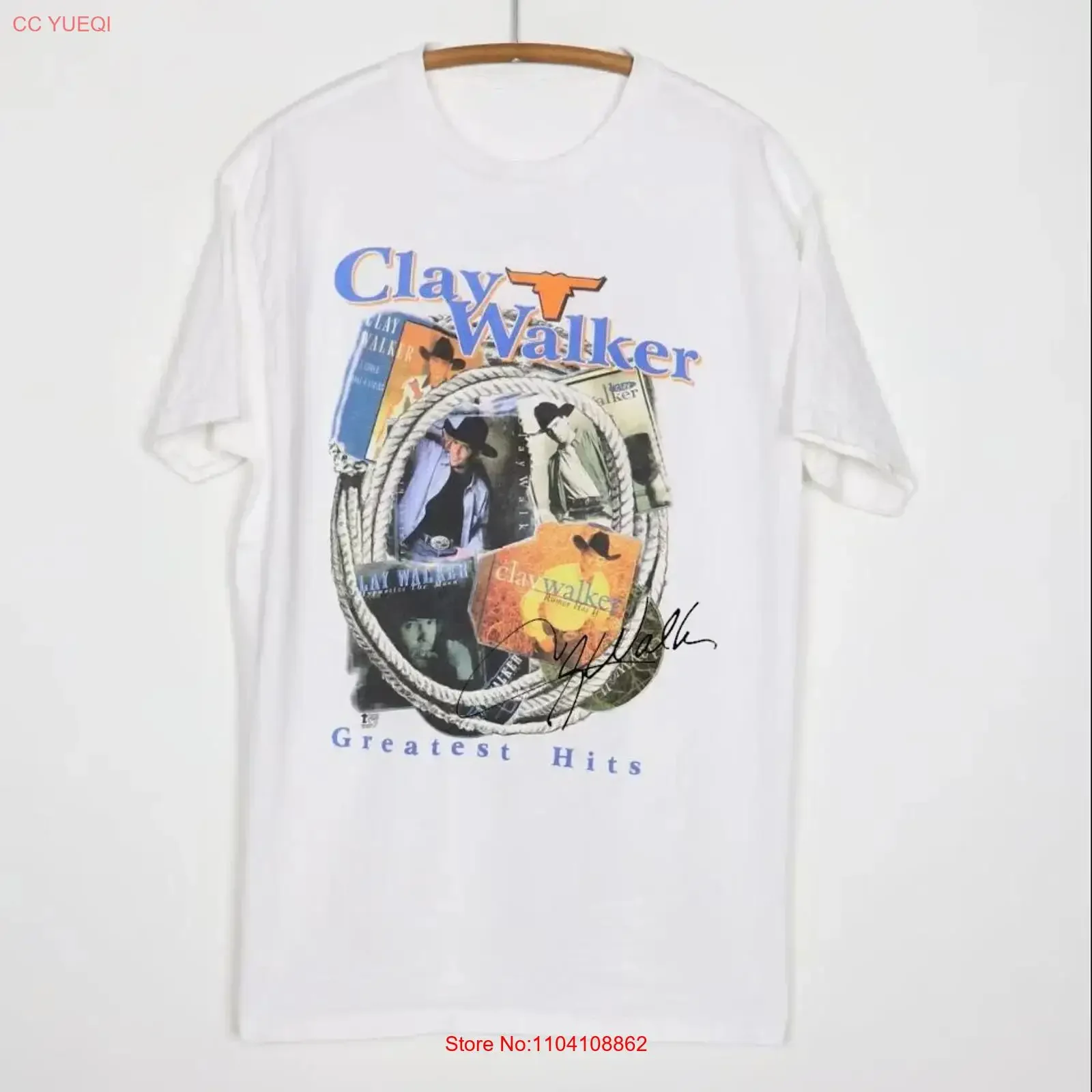 Clay Walker Greatest Hits shirt T Full Size S To 5XL BL1386 vintage Washed Versatile Comfortable Casual graphic Stretched