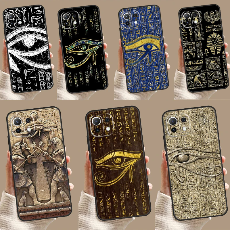 Sacred Eye of Horus Egypt Fresco Case For Xiaomi 13T 12T 11T Pro 13 14 Ultra 12 Lite POCO X6 M6 F5 F6 Pro X5 X3 F3 M5s Cover