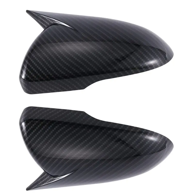 Excellent-1Pair Rear View Mirror Cover Housing Ox Horn Trim Caps For Kia Optima K5 2016-2019 Side Door Mirror Shell Sticker