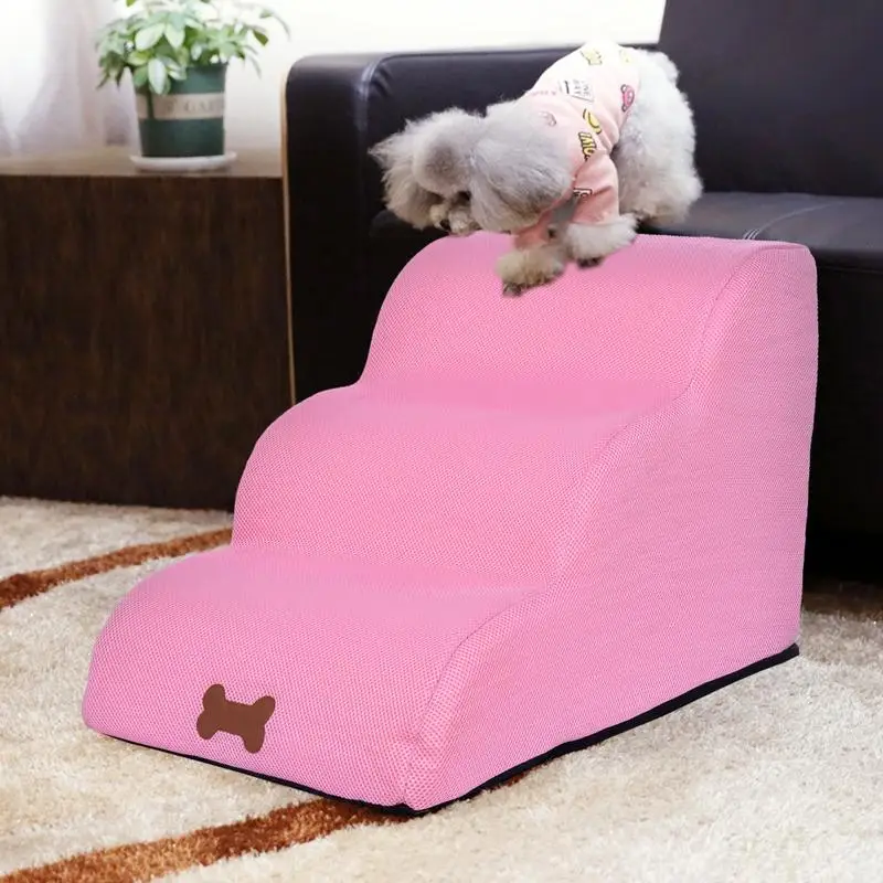 Ramp Stairs For Couch Foam Pet Steps For Small Dogs And Cats High-Density Dog Ramp Suit For Couch Sofa Bed Ladder For Dogs Cats