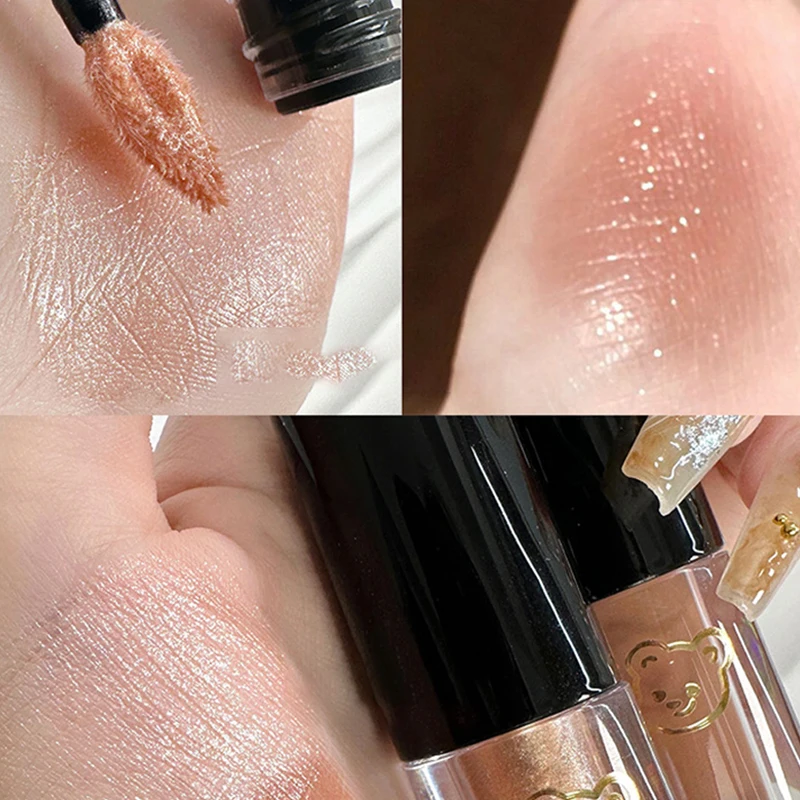 Phantom Bear Liquid Eyeshadow Ultra Flash Pearl Fine Flash Flash High Gloss Monochrome Glitter for Lady Eyeshadow