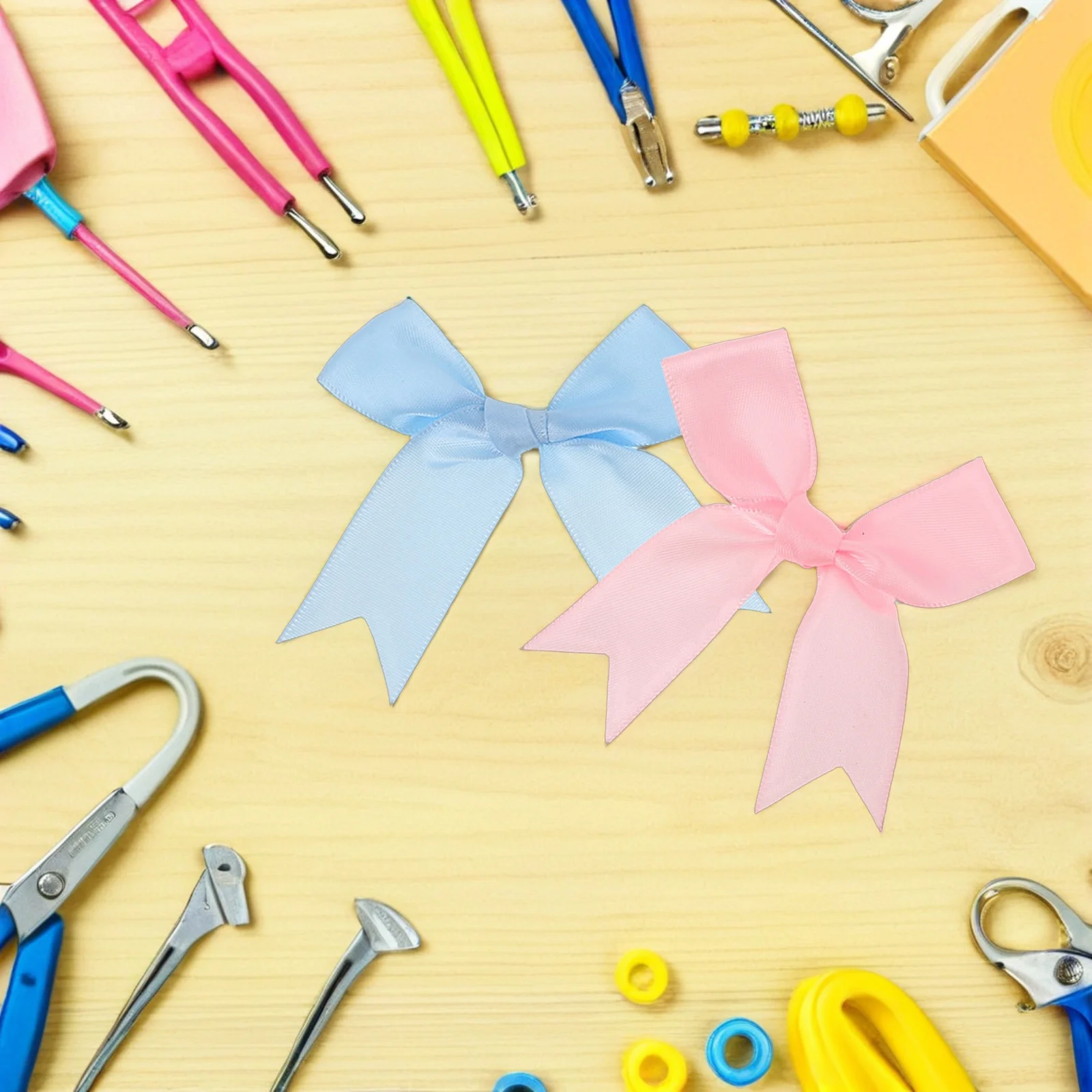 

80pcs Mini Bows For Crafts Fabric Small Ribbon Bows Decoration Diy Sewing Applique Supplies Party Decor Craft Ribbon Bow -