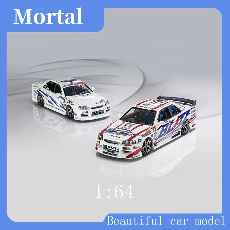 

Mortal 1:64 Alloy Car Model Skyline Skyline 10th Generation ER34 25GT-Turbo Version I collect static alloy car models.