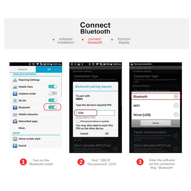 Mini ELM327 Bluetoo… - image
