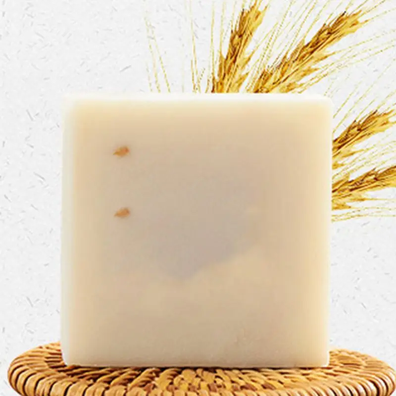 Handgemachte Seife Reis Whitening Tiefenreinigung Wash Clean Oil Control Badeseifen für Dropshipping