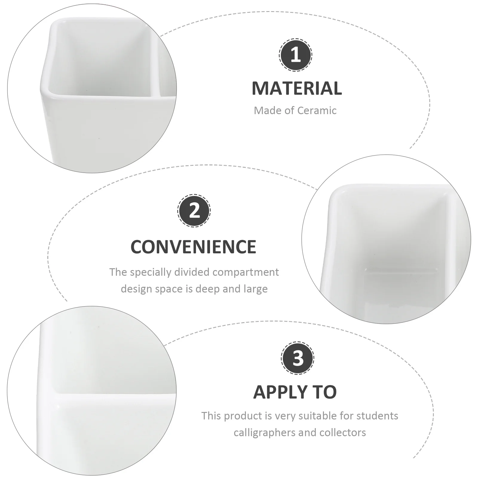 セラミックインク皿 耐破損性 豊富なデザイン 実用的な装飾 初心者に適しています 書道愛好家
