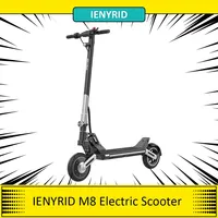 IENYRID M8 Electric Scooter500W Motor 9.5in Tire 48V 10Ah Battery E-Scooter 36km/h Max Speed 29-35km Range Rear Mechanical Brake