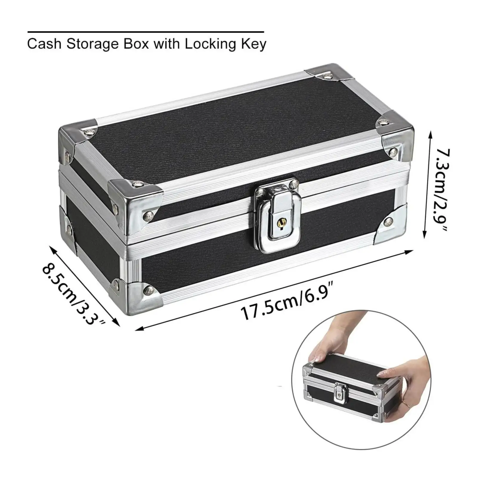 Protect Toolboxes Instrument Tool Box Lightweight Lockable Jewlry Storage Case Repair Tool Storage Case for Workplace Outdoor