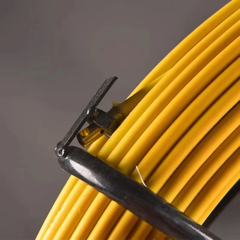 Fiberglass Wire Cable Running Puller Rod Duct Rodder Snakes 4/5/7mm Fish Tape Reel Unclogger Leader 50/100m for Home Garden