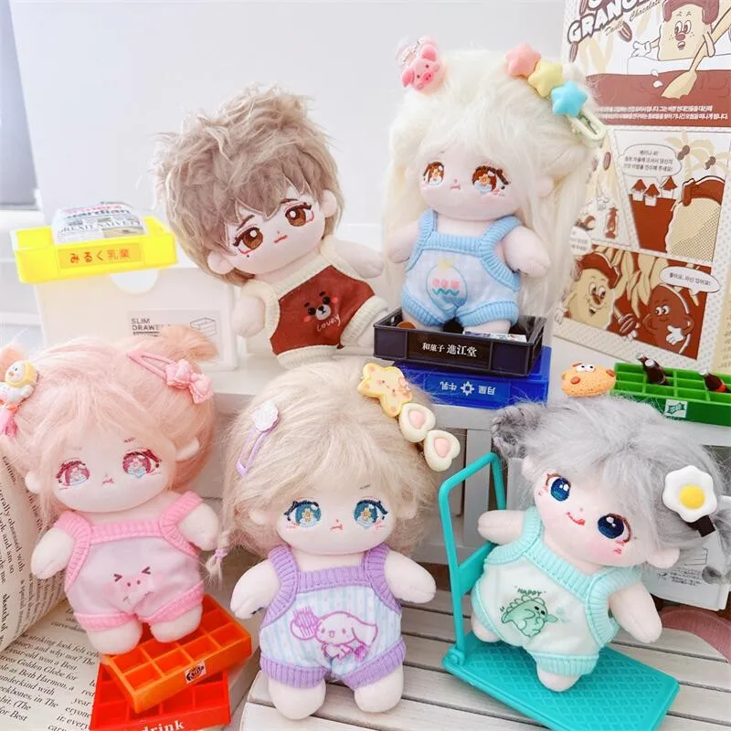 10cm Cute Candy Color Crawling Suit Kawaii Mini Idol Doll Clothes DIY Dress Up Changing Dressing Doll Game Fans Gifts Periphery