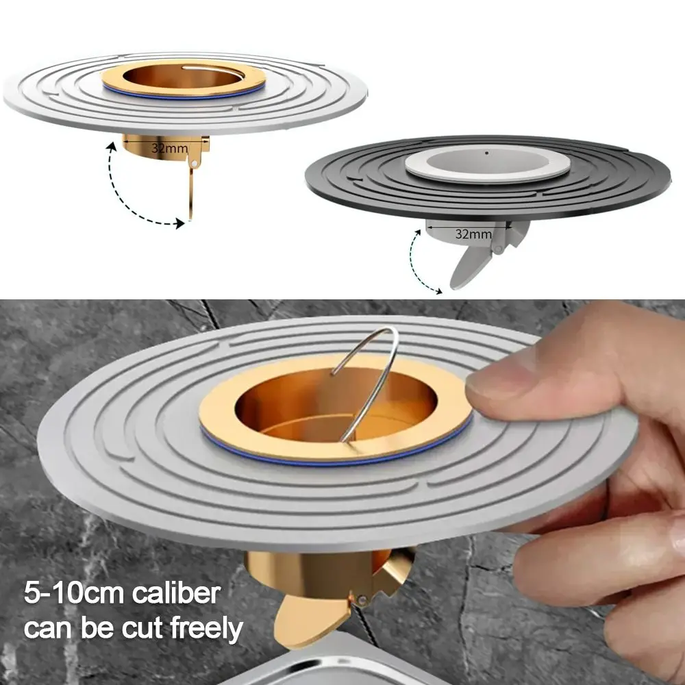 Durable Backflow Preventer Shower Floor Drain Dectable Anti-odor Sink Strainer Universal Drain Filter Plug Bathroom Supplies