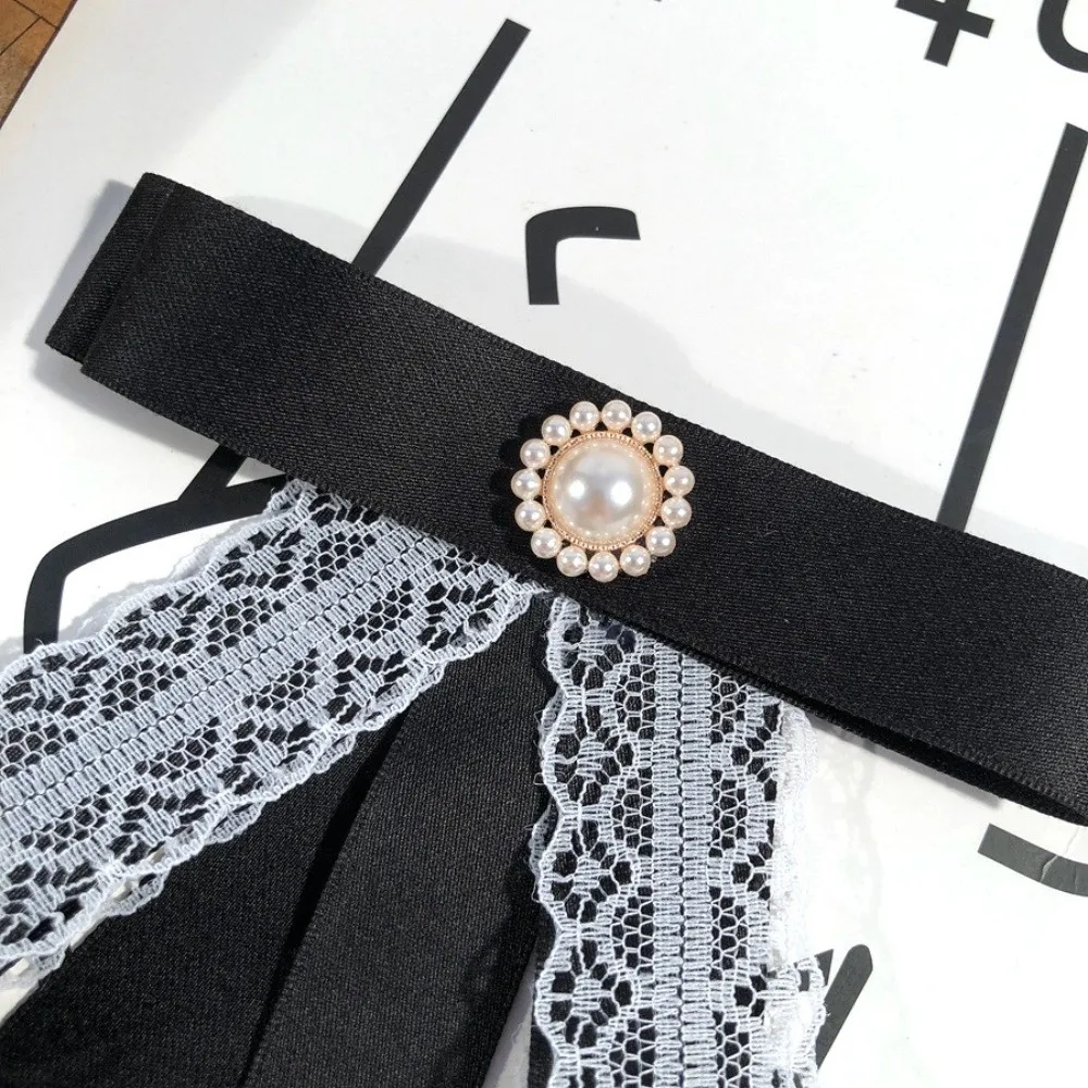 Awareness Black Ribbon Pin Melanoma Cancer Skin Cancer Black Bow Brooch Pin Breast Cancer Pearl Rhinestone Funerals Memorial Pin