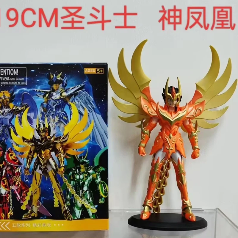 Anime Saint Seiya Dio Panno Figura Phoenix Ikki Hyoga Seiya Shiryu Figura In Piedi Giocattolo Scatola di PVC Figura Collezione Decorazione