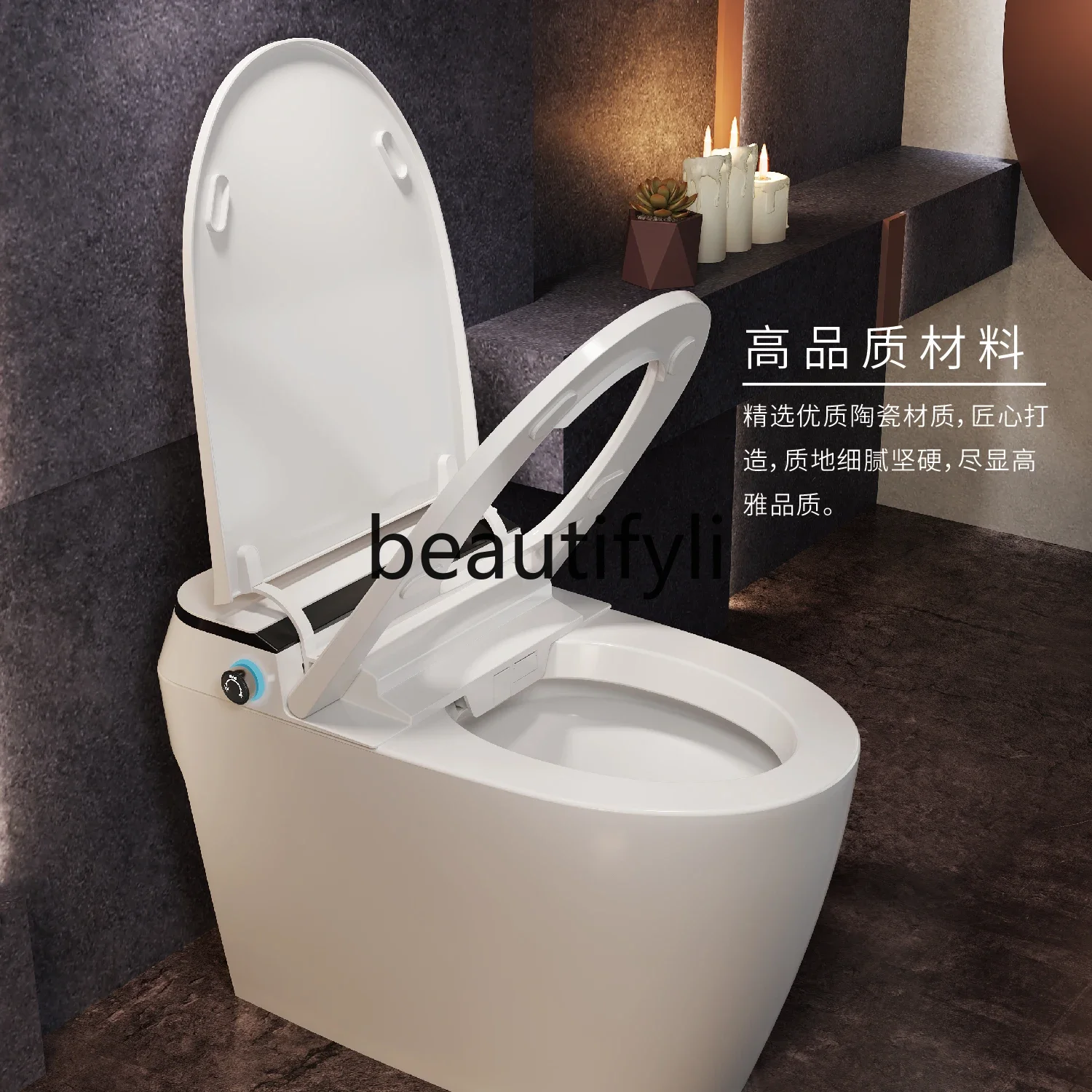 Bathroom Super Swirl Ceramic Flushing Smart Toilet Seat Heating Automatic Flushing Household Integrated Toilet