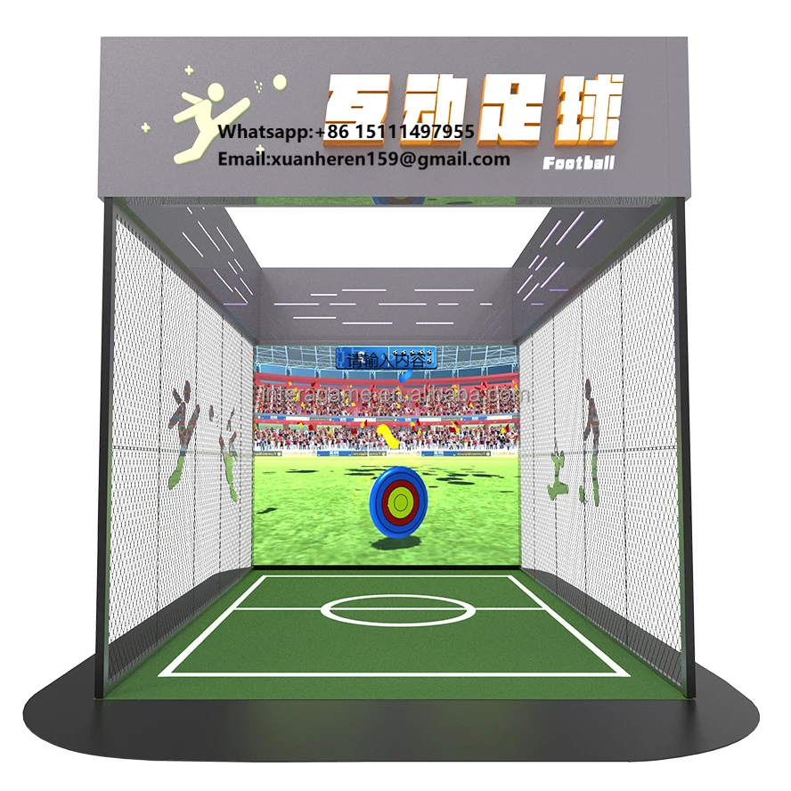 Indoor Interactive Football Projection Shooting System Smart Soccer Training Game Setup for Sports Facilities