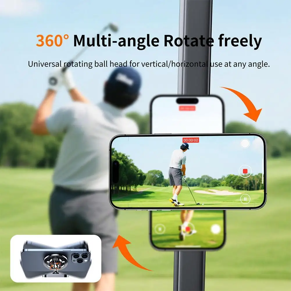 

Car Phone Holder For Magsafe Golf Cart Phone Holder Super Strong Magnetic Attraction For Golf Courses,Clubs And Gyms