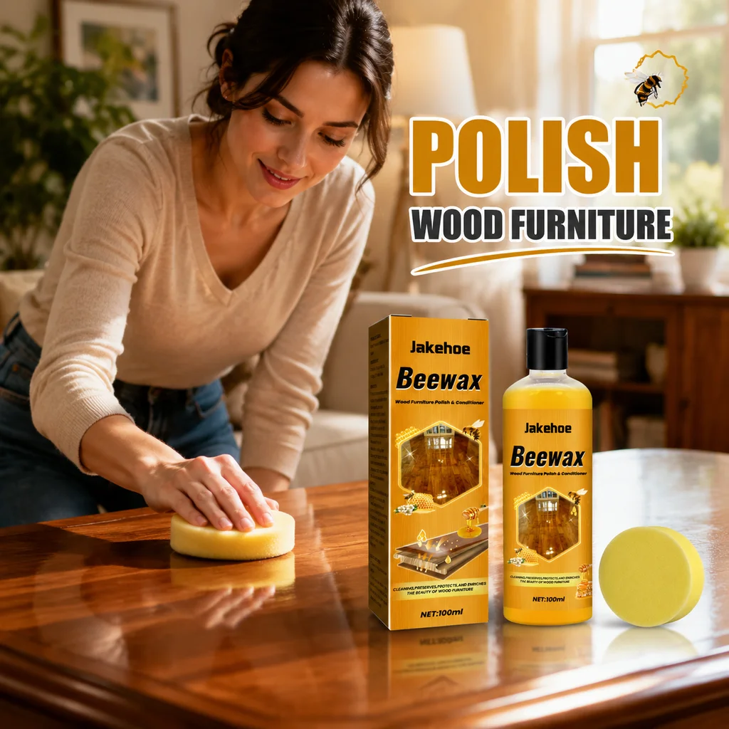 Beeswax Wood Furniture Polish Deep Cleaning Floor Protect Gloss Repair Waterproof Gentle Formula Conditioner 100ml Natural Protective Multi-function Spray