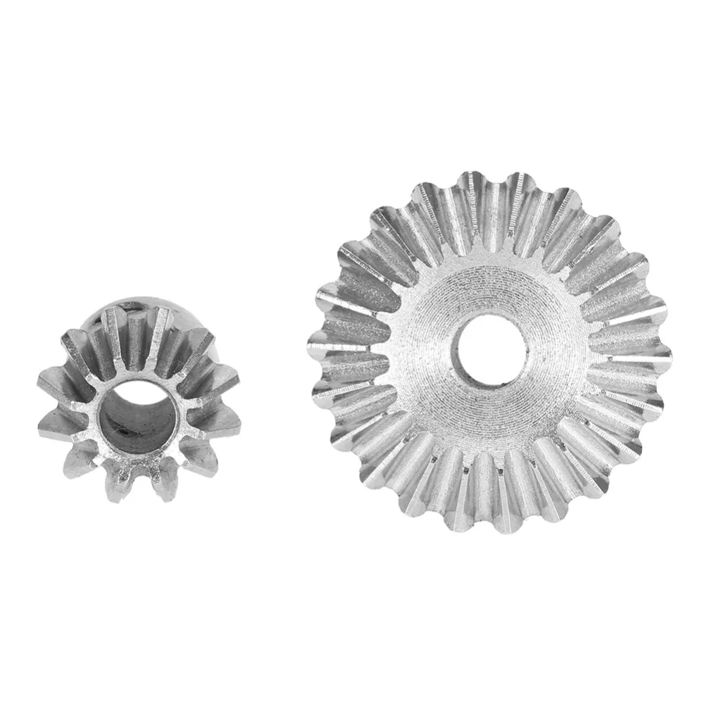 2pcs Silver Bevel Gear Pair 18 Tooth Small Gear 22 Tooth Large Gear Beekeeping Replacement Parts 10mm Inner Bore