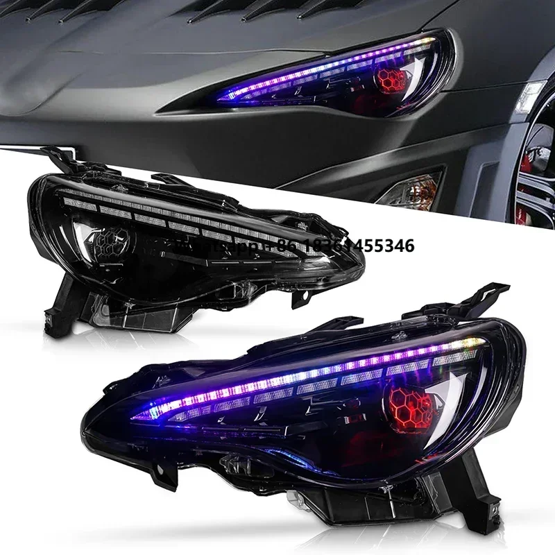 for  86 2012-2021 Car Front Lamps for BRZ 2013-2021 Headlamp for SCION FR-S 2012-2016 Pair RGB LED Headlights