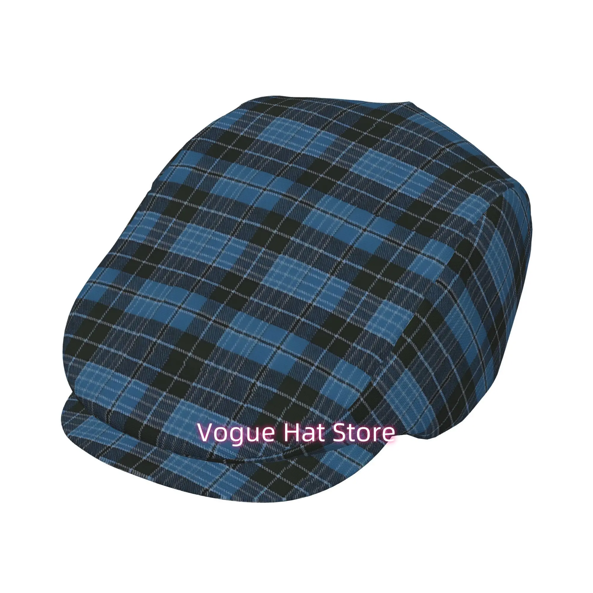 1pc Clergy A Original Scottish Tartan All-over printed beret,  newsboy cap, unisex, a must-have fashion accessory for outdoor le