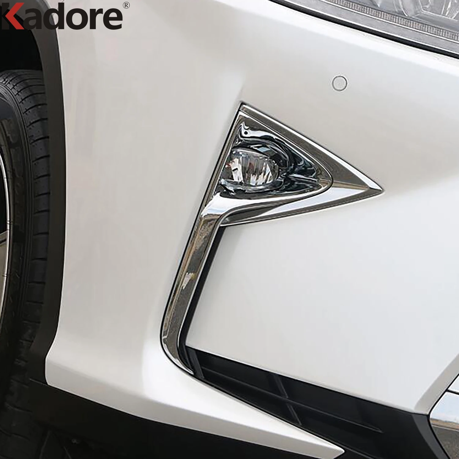 For LEXUS RX 200T 350 450H 450HL 2016-2018 2019 Chrome Car Front Fog Light Lamp Cover Trim Foglight Trims Exterior Accessories