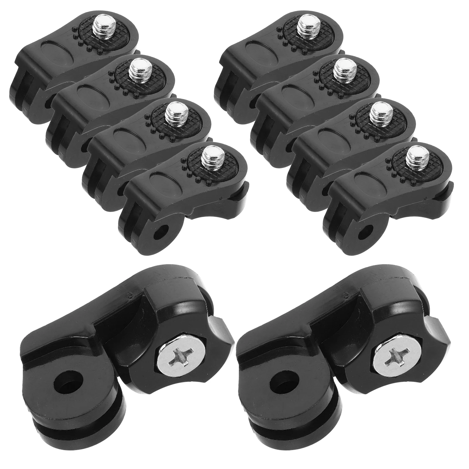 

10pcs Camera Mount Adapter Conversion Accessories For Action Cameras Universal Screw Mount Tripod Adapter Dual Shooting