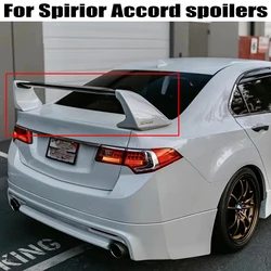 For Honda Spirior/Accord Sedan 4 Door spoiler 2008 2009 2010 2011 2012 2013 ABS Plastics 3-parts Rear trunk cover wings spoiler