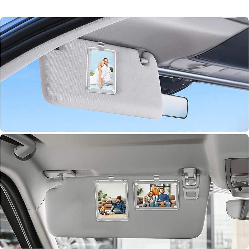 Car Visor Photo Clip Holds Pictures Auto Interior Decor Driving Keepsake Sun Visor Organizer Romantic Couples Gift For Him Her
