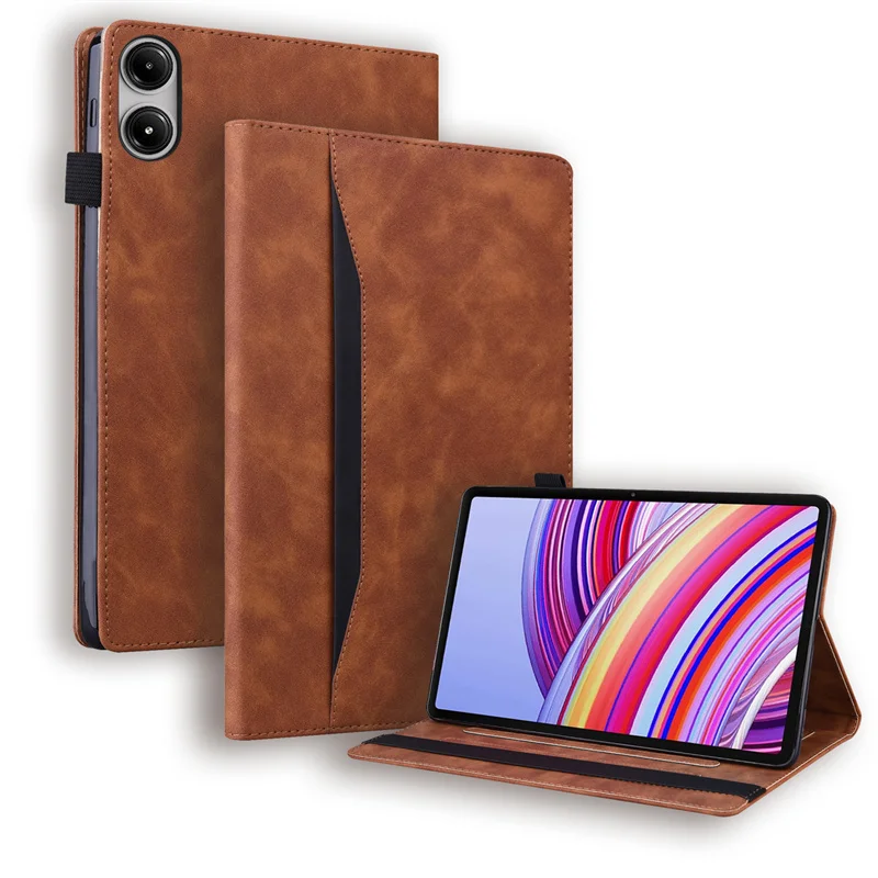 Coque For Xiaomi Redmi Pad Pro 12.1 Case Luxury Business PU Leather Tablet Cover for Funda Xiaomi Poco Pad 12 1 2024 Cases Cover