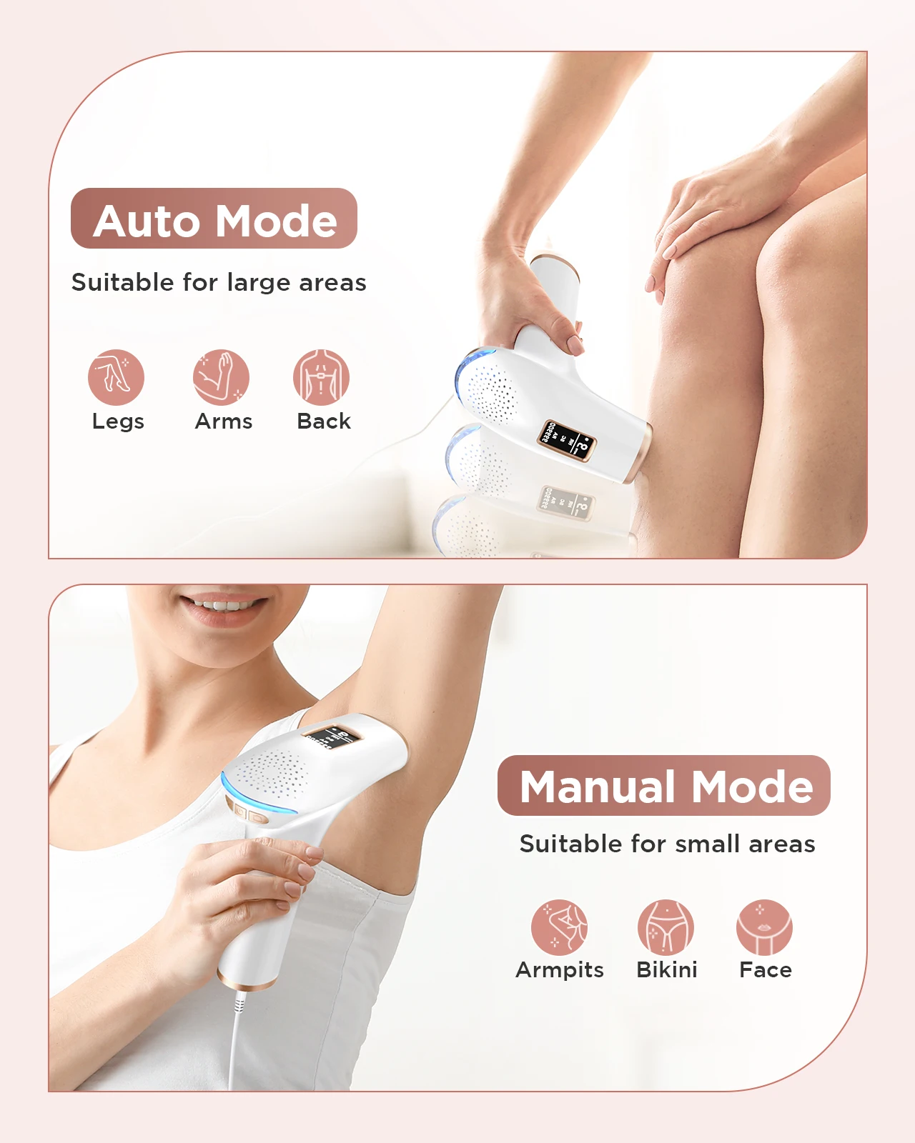 999900 Flashes 3-in-1 Laser Epilator Painless IPL Hair Removal for Women Bikini Legs Arms Laser Hair Remover Permanent Depilato