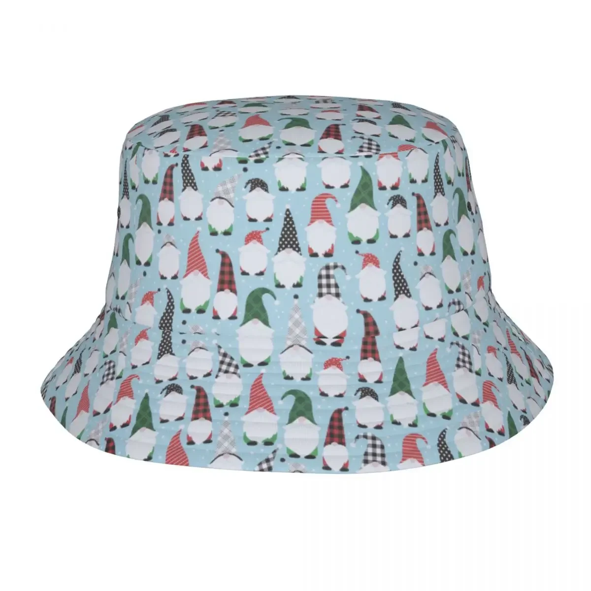 Christmas Gnomes Bucket Hat Unisex Customize Summer Travel Beach Hats