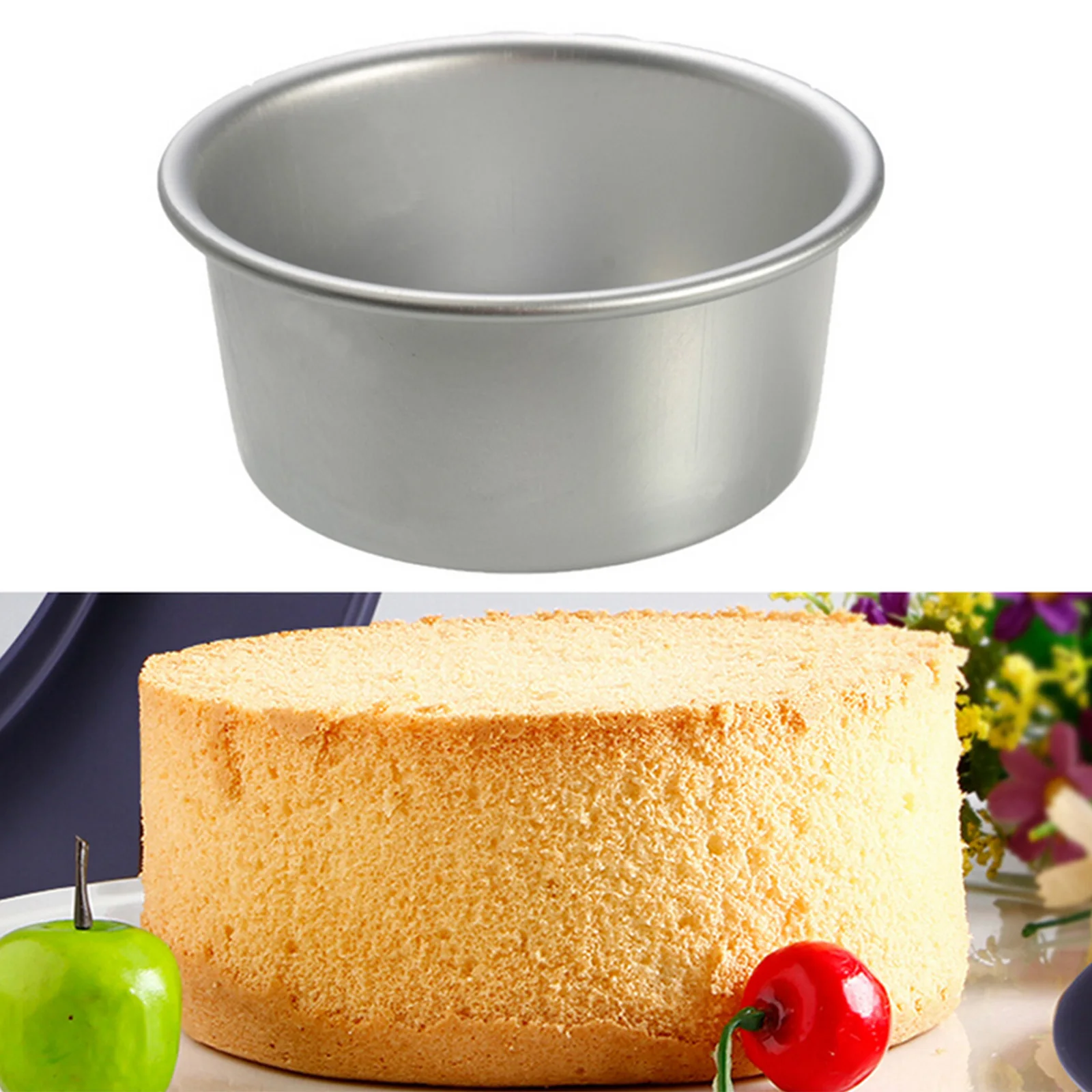 2/6/8/ Inch Baking Cake Mold Aluminium Alloy Round Cake Pan Baking Pan Tray Baking Cake Pan Tray For Kitchen Cake Tool